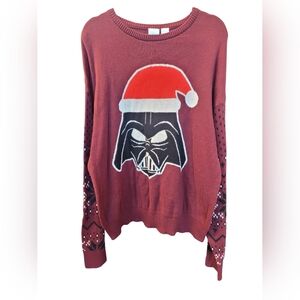 Disney Burgundy Star Wars Knit Sweater